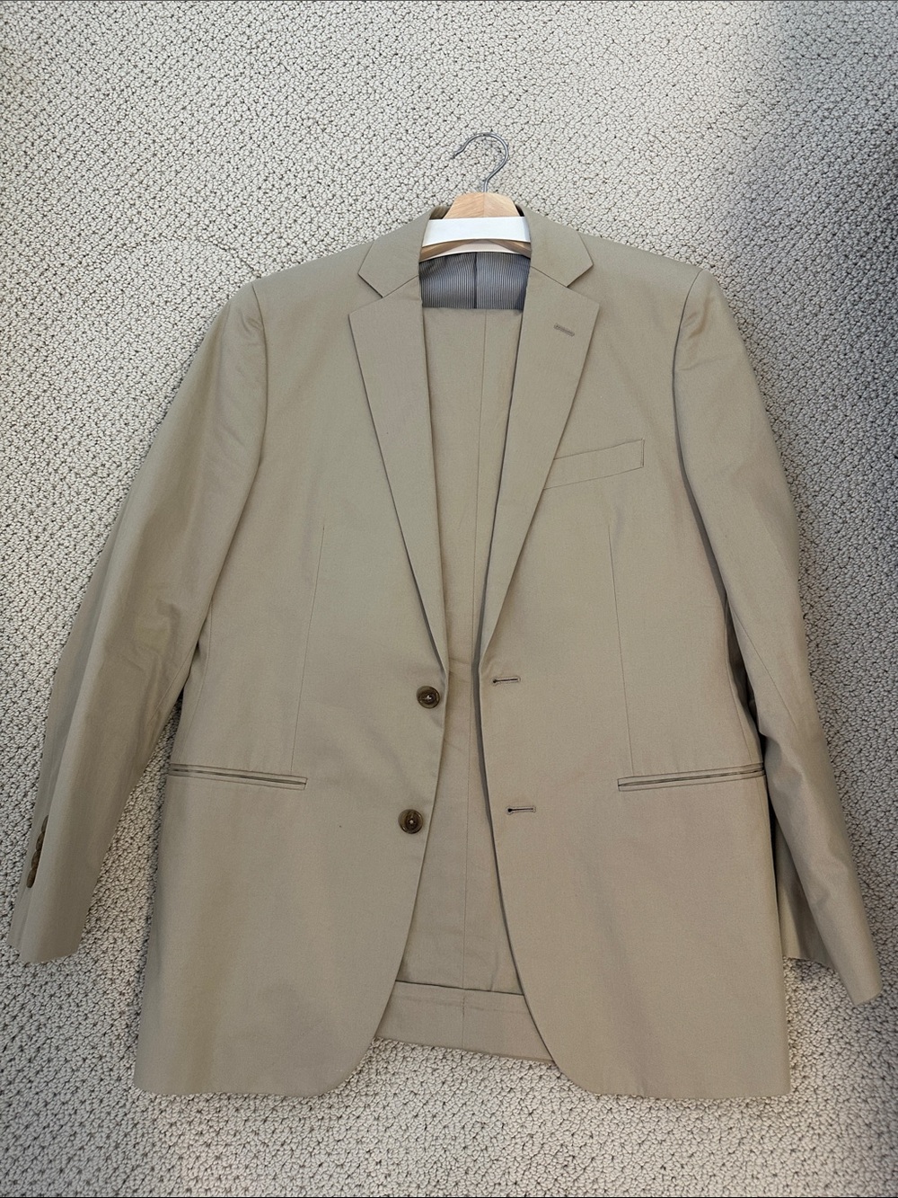 Brooks Brothers Beige Two-Button Blazer